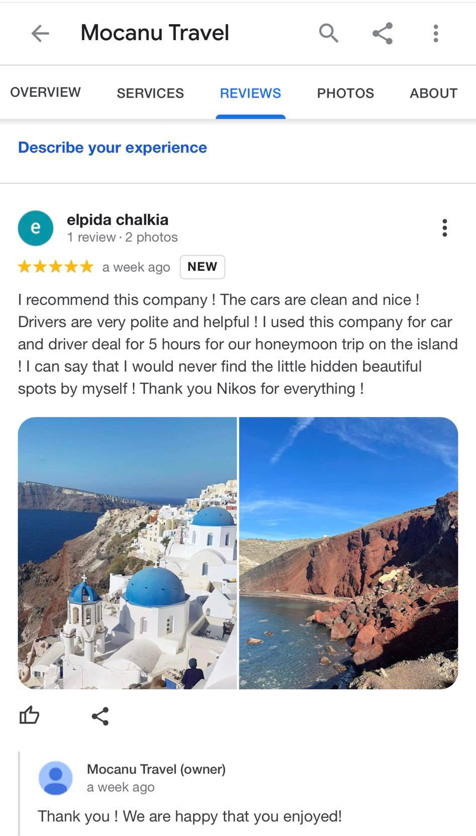 Red beach tour