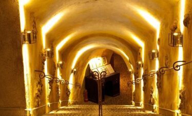 Wine tasting in Santorini at wine museum of Koutsogiannopoulos
