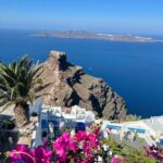 Skaros rock located in Imerovigli Santorini