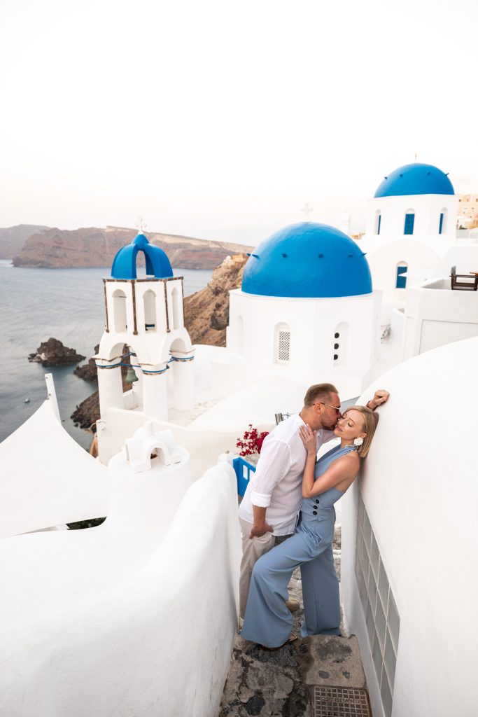 Blue dome photography in oia