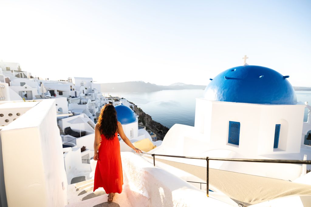 Solo photography in Imerovigli