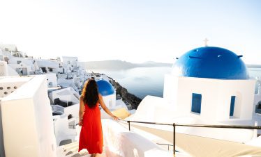 Solo photography in Imerovigli